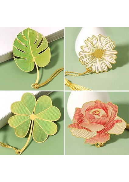 Stil 2 Çiçek Yaprak Imi Pirinç Metal Kitap Klipsi Öğrenci Hediye Kırtasiye Dekorasyon Sayfalandırma Mark Okul Ofis Malzemeleri (Yurt Dışından) fiyatları