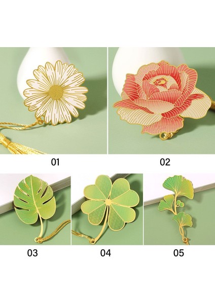 Stil 2 Çiçek Yaprak Imi Pirinç Metal Kitap Klipsi Öğrenci Hediye Kırtasiye Dekorasyon Sayfalandırma Mark Okul Ofis Malzemeleri (Yurt Dışından) fırsatları