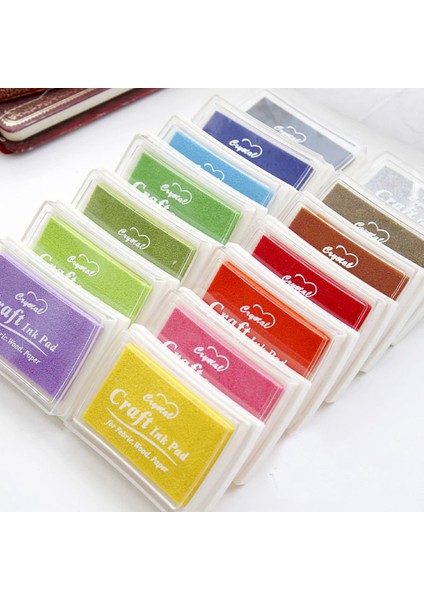 Kırmızı 15 Renk Zanaat Mürekkep Pedi/renkli Karikatür Mürekkep Pedi Mürekkep Damga Pedi Inkpad Seti Dıy Karalama Defteri Vintage El Sanatları Mürekkep Pedi (Yurt Dışından) fiyatları