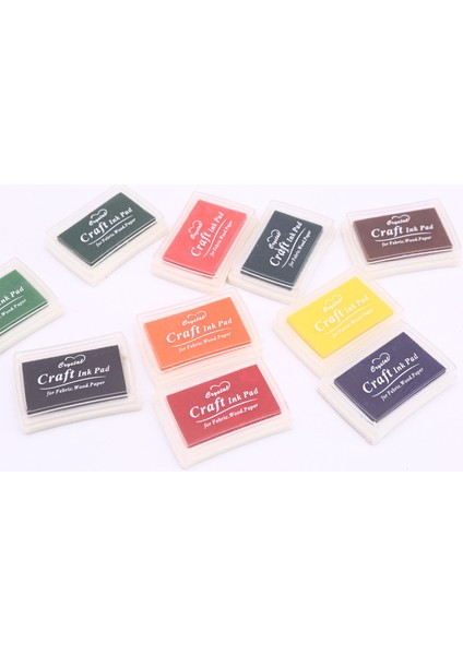 Kırmızı 15 Renk Zanaat Mürekkep Pedi/renkli Karikatür Mürekkep Pedi Mürekkep Damga Pedi Inkpad Seti Dıy Karalama Defteri Vintage El Sanatları Mürekkep Pedi (Yurt Dışından) indirimleri