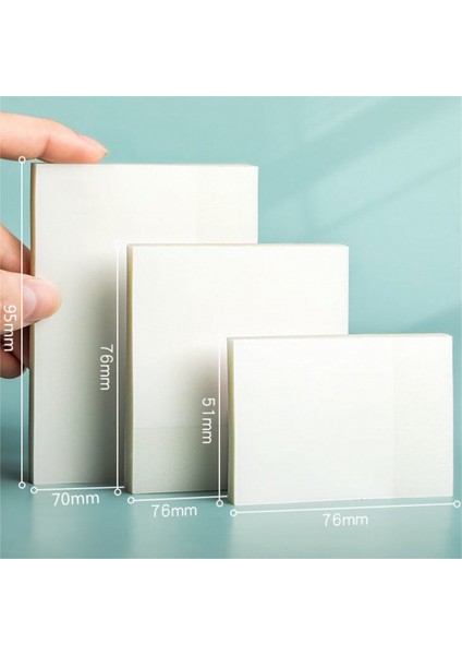 70X95MM Şeffaf Yayınlandı Yapışkan Dizüstü Su Geçirmez Pet Bloknot Öğrenci Ofis Kırtasiye Basit Bloknotlar Not Defteri Not Defteri (Yurt Dışından)
