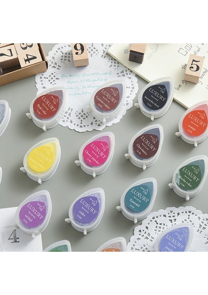 L 20 Gökkuşağı Renkleri Diy Craft Scrapbooking Mürekkep Pedi Pullar (Yurt Dışından)