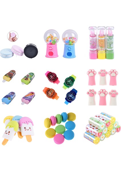 8.3x1.2x1 cm 1 Adet 1/2/4 Adet Yaratıcı Sevimli Izle Muz Meyve Dondurma Macron Kalem Silgisi Kauçuk Yenilik Çocuklar Öğrenci Öğrenme Ofis Kırtasiye (Yurt Dışından) fiyatları