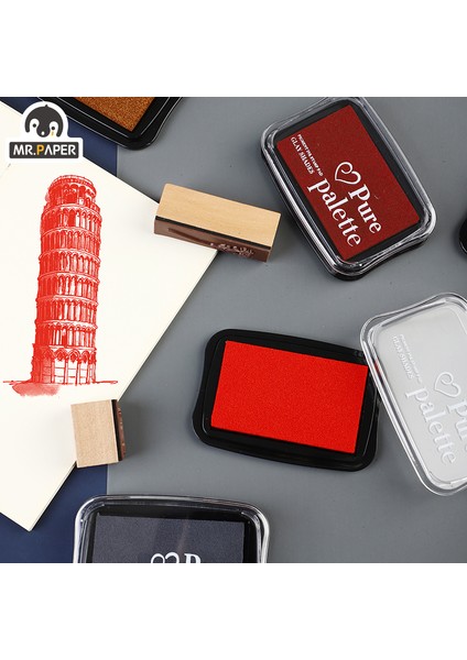 H Mr Kağıt 12 Renk Vintage Tarzı El Yapımı Dıy Zanaat Yağ Bazlı Mürekkep Pedi Kumaş Ahşap Kağıt Scrapbooking Mürekkep Pedi Parmak Boyama (Yurt Dışından)