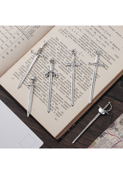 5 Adet Gümüş 5/6 Adet Yeni Moda Yaratıcı Aksesuar Zanaat Malzemeleri Antika Kılıç Kitap Ayracı Dıy Takı Yapımı Gümüş Kılıç Kitap Ayracı Takılar (Yurt Dışından) fiyatları