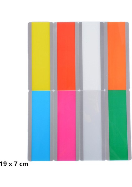 B 8 Adet 6/8/10 Adet Şeffaf Okuma Kılavuzu Şerit Okul Malzemeleri Fosforlu Renkli Kaplamalar Disleksi Öğrenci Için Plastik Kitap Ayracı (Yurt Dışından)