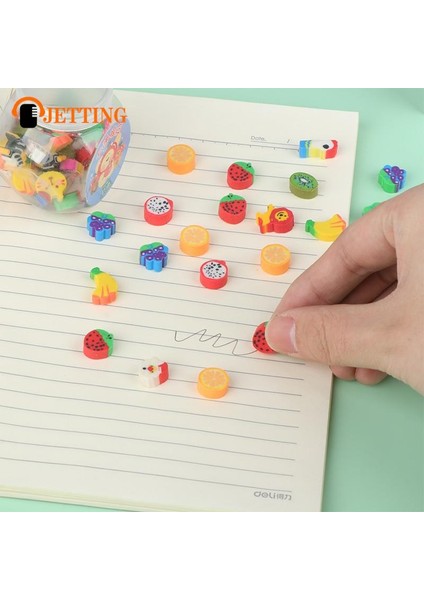 Xs 50 Adet/takım Sevimli Kauçuk Silgi Yaratıcı Hayvan Meyve Kalem Silgi Mini Kawaii Kırtasiye Çocuklar Öğrenci Ofis Malzemeleri (Yurt Dışından)