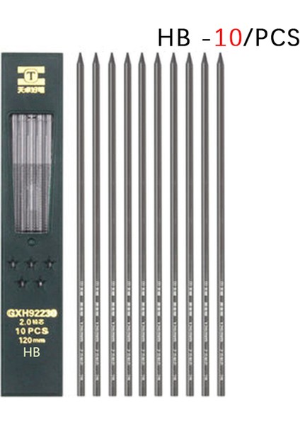 Siyah Kurşun Hb Ofis Mekanik Kurşunkalemler 2.0 mm 2b Kurşun Tutucu Ressamlığı Çizim Kalem Seti 10/12 Parça Yazma Okul Hediyeleri Kırtasiye Talepleri (Yurt Dışından)