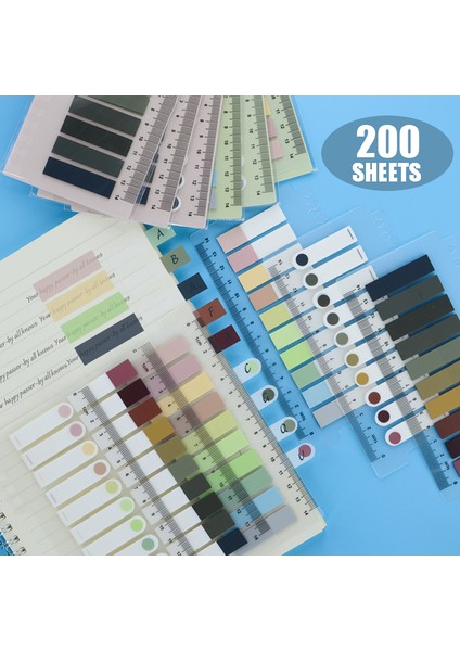 1 Paket (200 Sayfa) 200 Sayfa Posted It Şeffaf Yapışkan Notlar Kitap Için Kendinden Yapışkanlı Not Defteri Yer Imleri Açıklama Sekmesi Kırtasiye Malzemeleri Ofis (Yurt Dışından)