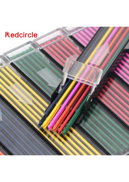Pembe 12 Kökler/kutu Redcırcle Mekanik Kurşun Kalem 2.0mm Kolay Değil Mola 2.0 Kurşun Dolum Renkler Sanat Okulu Çizim Kırtasiye (Yurt Dışından) modelleri