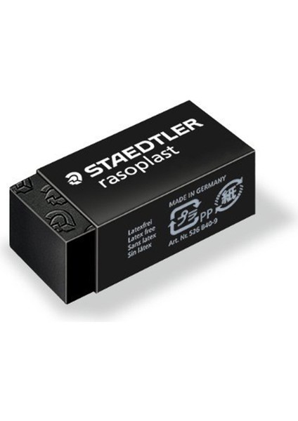 Siyah 1 Adet Staedtler 526 B40-9 Siyah Çalışma Sınavı Profesyonel Çizim Kroki Silgi Daha Az Kırıntı Düzeltme Malzemeleri Silgi (Yurt Dışından)