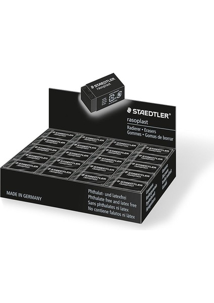 Siyah 1 Adet Staedtler 526 B40-9 Siyah Çalışma Sınavı Profesyonel Çizim Kroki Silgi Daha Az Kırıntı Düzeltme Malzemeleri Silgi (Yurt Dışından) fırsatları
