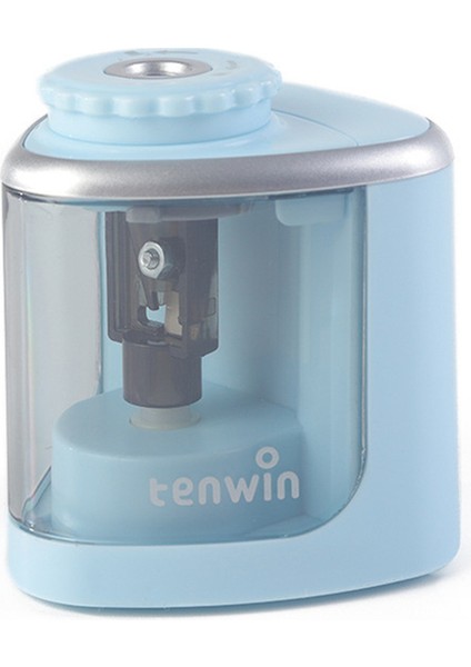 Mavi Elektrikli Kalemtıraş Otomatik Manuel Güvenli Öğrenci Helisel Çelik Bıçak Bileyici Sanatçılar Çocuklar Yetişkinler Için Renkli Kalemler (Yurt Dışından)