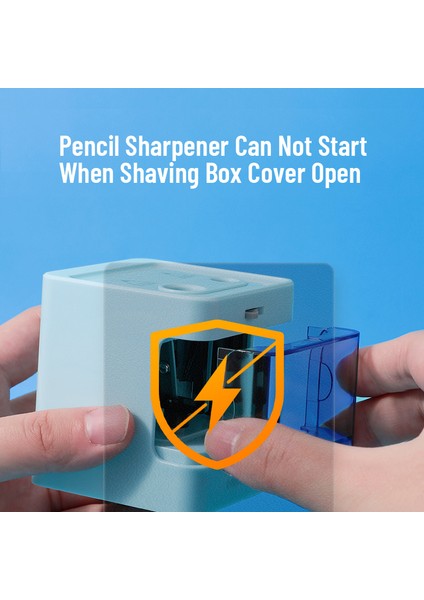 Mavi Tenwin Otomatik Elektrikli Kalemtıraş Mini USB Çift Güç Kalemtıraş Kaynağı Okul Öğrencileri Kırtasiye 6-12MM Kalem (Yurt Dışından) indirimleri