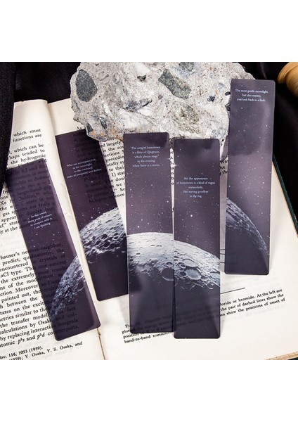 07 5 Adet/paket Uzay Turu Serisi Imleri Pvc Okuma Kitap Işareti Alacakaranlık Ay Kitap Sayfası Işaretleyiciler Notlar Ofis Okul Malzemeleri Kırtasiye (Yurt Dışından) indirimleri