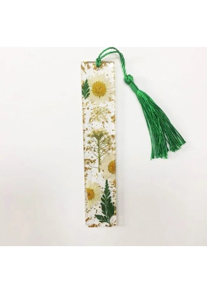 Stil 7 Çiçek Altın Folyo Imi Damla Sakız Şeffaf Reçine Imi Güzel Kitap Sayfa Işareti Öğrenci Kırtasiye (Yurt Dışından)