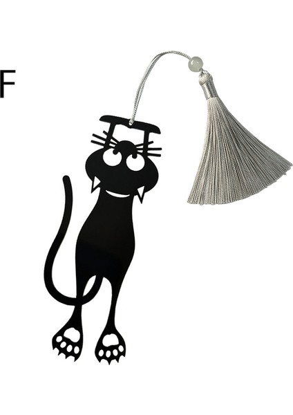 F 1 Adet Kawaii Siyah Kedi Kitaplar Için Imleri 3D Metal Stereo Hayvan Kitap Ayracı Öğrenci Öğretmen Hediyeleri Için Yaratıcı Kırtasiye (Yurt Dışından)