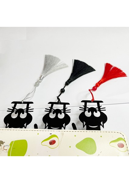 F 1 Adet Kawaii Siyah Kedi Kitaplar Için Imleri 3D Metal Stereo Hayvan Kitap Ayracı Öğrenci Öğretmen Hediyeleri Için Yaratıcı Kırtasiye (Yurt Dışından) modelleri