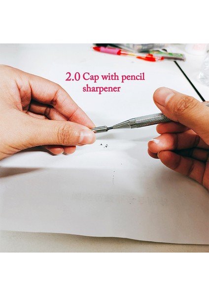 0.5mm Kalem Seti 5 Adet Paslanmaz Çelik Mekanik Kurşun Kalem 0.5/0.7/0.9/1.3/2.0 mm Hb 2b Siyah Kalem Yazma Çizim Tasarım Mühendisliği Öğrenciler Için (Yurt Dışından)