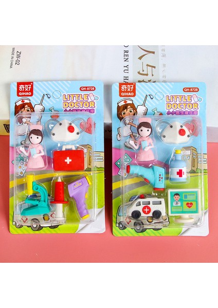 7 Rastgele 1 Kart 1 Kart Hayvan Silgi Seti Üç Boyutlu Karikatür Ayrılabilir Montajlı Silgi Öğrenci Ödül Hediye (Yurt Dışından)