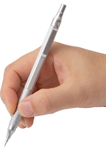 0.3mm Set-Gümüş Mg Tam Metal Mekanik Kalem Seti 0.3,0.5,0.7,2.0mm Yedekler ile Siyah Gümüş Altın Sanat Resim Çizim Kroki Kalemler Açar (Yurt Dışından) fırsatları