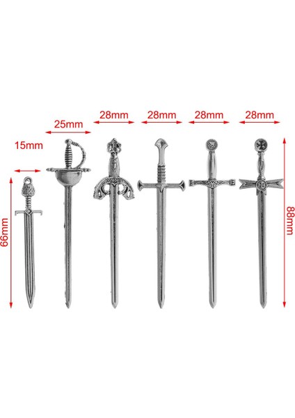5 Adet Bronz 6 Adet/takım Antika Kılıç Bıçak Kitap Ayracı Takılar Metal Imleri Kolye Kitap Klipleri Işaretleyiciler Zanaat Malzemeleri Dıy Takı Yapımı (Yurt Dışından) fiyatları