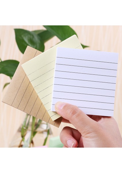Kraft Kağıt Rengi 80 Sayfa Düz Renk Bloknot Dıy Kawaii Kırtasiye Okul Kırtasiye Ofis Malzemeleri Not Defteri Sevimli Yapışkan Notlar (Yurt Dışından)