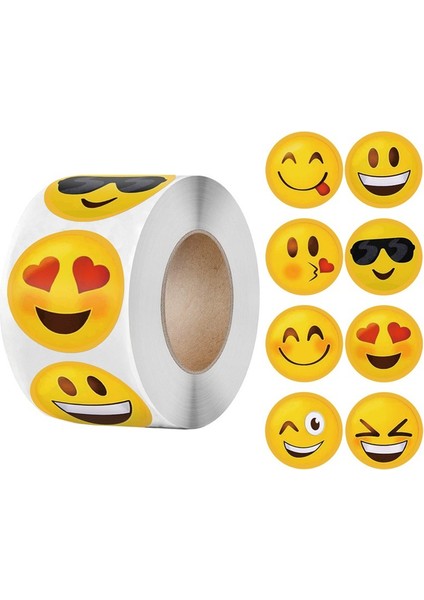 17 Çeşitli Gülen Yüz Portre Çıkartmaları Dizüstü Çocuk Oyuncakları Öğretmen Ödülü Ilham Verici Çıkartmalar 2.5CM500PCS (Yurt Dışından)
