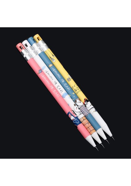 Set E Kawaii 2.0mm Kalın Mekanik Kurşun Kalem Seti 2b Otomatik Kalemler Çizim Yazma Araçları Kırtasiye Seti Için Kalem Kurşun (Yurt Dışından)