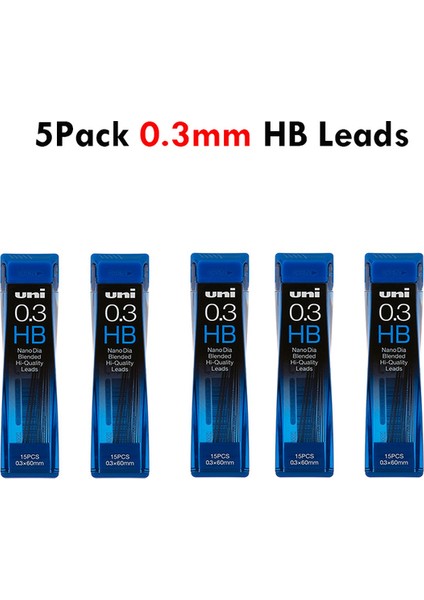 5 Kutu 0.3mm Hb Kurşun 1 Adet Zebra Delguard Kırılma Önleyici Çekirdek Mekanik Kurşun Kalem 0.3/0.5/0.7mm MA85 Lapicero Çizim ve Eskiz Için Set Kırtasiye (Yurt Dışından)