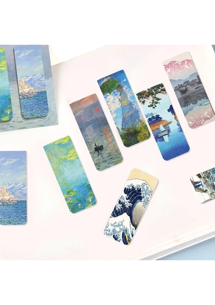 4 Adet Manyetik Kitap Ayracı Dünyaca Ünlü Resim Monet Van Gogh Antika Sanat Sayfa Klasörü Kitap Okuyucular Kırtasiye Malzemeleri (Yurt Dışından) fırsatları