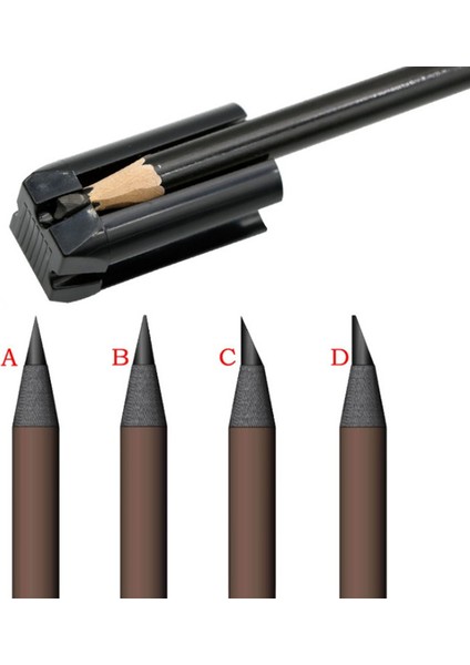 04 6 Adet Sert Çekirdekli Kaş Kalemi Microblading Kalemtıraş Su Geçirmez Iz Bırakmayan Gölge Kozmetik Doğal Uzun Ömürlü Kaş Kalemi (Yurt Dışından) modelleri