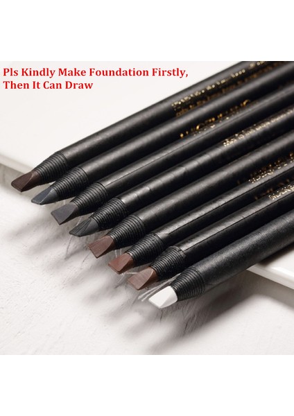 04 6 Adet Sert Çekirdekli Kaş Kalemi Microblading Kalemtıraş Su Geçirmez Iz Bırakmayan Gölge Kozmetik Doğal Uzun Ömürlü Kaş Kalemi (Yurt Dışından) fırsatları