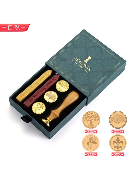 D Jıkun Mühür Mumu Pullar Retro Mektup Damga Seti Hediye Antika Ahşap Sızdırmazlık Scrapbooking Sollos Stempel Zanaat Düğün Dekoratif (Yurt Dışından)