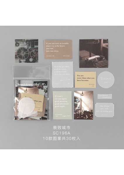 Bir Journamm 30 Adet Tokyo Kaliforniya Sevimli Turnusol Kağıdı Deco Dergisi ve Kırtasiye Lomo Kartları Kırtasiye Not Defteri Yapışkan Notlar (Yurt Dışından)