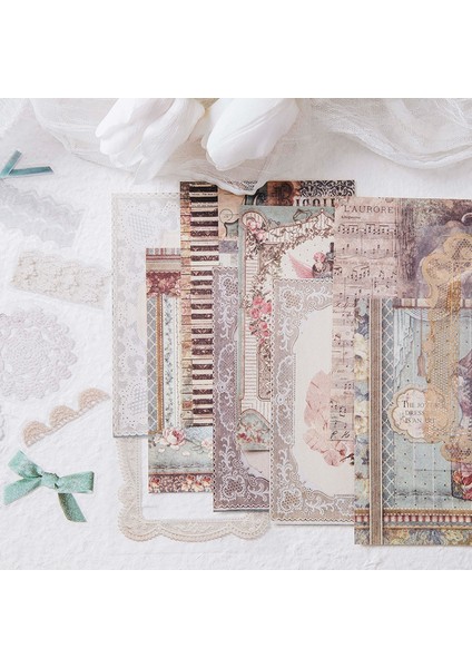 F Yoofun 30 Adet/paket Antika Dantel Karışımı Malzeme Önemsiz Dergisi Planlayıcısı Kraft El Işi Kağıdı Scrapbooking Vintage Dekoratif Dıy Zanaat Fotoğraf (Yurt Dışından) fırsatları