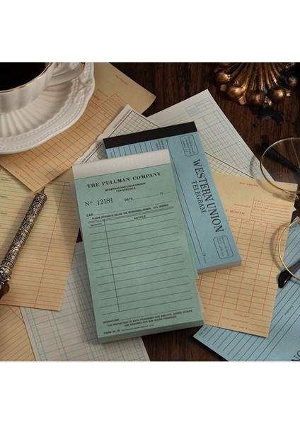 Stil 1 Vintage Malzeme Kağıt Program Kayıt Makbuz Notları Fatura Listesi Scrapbooking Önemsiz Günlük Kaydı Dıy Retro Bloknot Arka Plan Kağıdı (Yurt Dışından) fiyatları