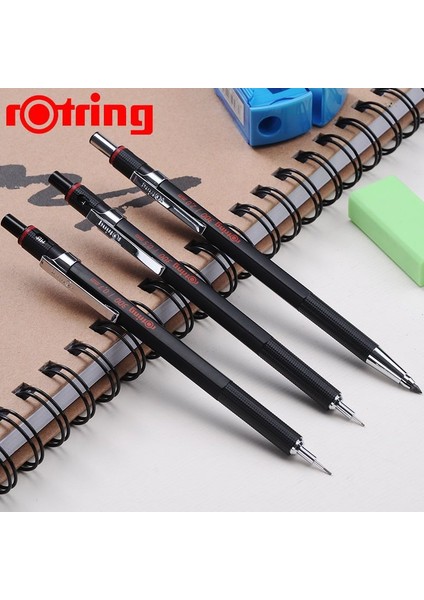 0.7mm Siyah Tutma Rotring 300 Mekanik Kurşunkalemler 0.5/0.7/2.0mm Siyah Metal Tutucu Mekanik Kalem Okul Malzemeleri Tasarım Çizim Kalemleri (Yurt Dışından)
