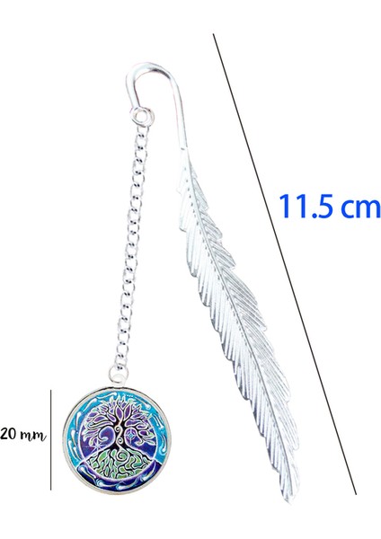 Stil 3 Hayat Ağacı Imi Inanç Inanç Kolye Kitap Işaretleyici Doğaüstü Bitki Bağlayıcı Dizin Bölücü Okuma Kitabı Marque Sayfa Mate (Yurt Dışından)