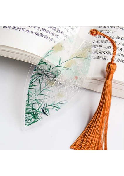 B 1 Adet Yaprak Damar Imi Pembe Kız Kalp Antika Manzara Imi Kırtasiye Tedarik Çin Tarzı Kitap Ayraçları Okul Malzemeleri (Yurt Dışından)