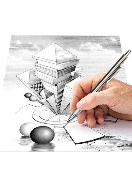1 Adet Silgi Metal Mekanik Kurşun Kalem Seti 0.3 0.5 0.7 0.9 1.3 2.0mm Sanat Çizim Boyama Hb Otomatik Kalem Talepleri ile Ofis Okul Kaynağı (Yurt Dışından)