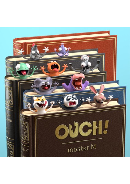Panda 3D Hayvan Kitap Ayracı Orijinal Pvc Yaratıcı Metin Sevimli Komik Kedi Kırtasiye Oluşturun (Yurt Dışından)