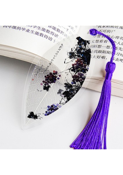 P Çin Tarzı Yaprak Damar Okuma Yer Imleri Yaratıcı Kitap Sayfası Işaretleyici Kırtasiye Malzemeleri Renkli Kitap Ayracı (Yurt Dışından)