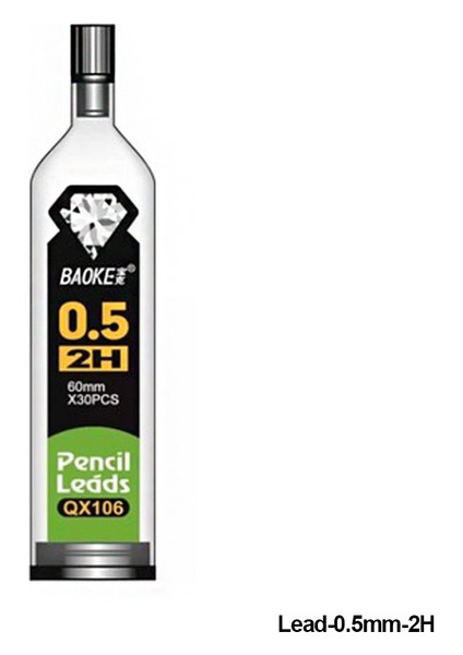 3 Adetlead-0.5mm-2h 0.3/0.5/0.7/0.9mm Profesyonel Mekanik Kalem Metal Otomatik Kalem Yazma Çizim Araçları Kırtasiye Okul Ofis Malzemeleri (Yurt Dışından)