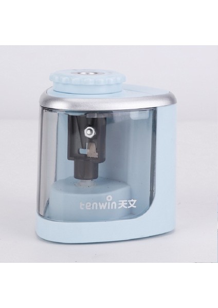 Mavi Otomatik Elektrikli Kalemtıraş Taşınabilir Otomatik Öğrenci Kırtasiye Döner Kalemtıraş Sınıf Ev Ofis Malzemeleri Için (Yurt Dışından)