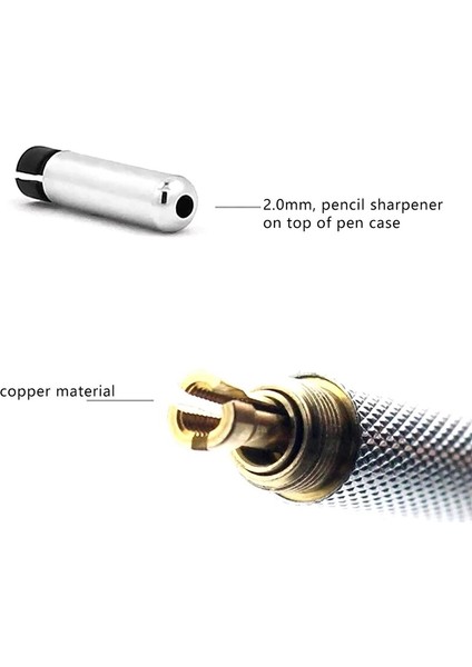 1 Adet Mekanik Kalem Çizim Boyama Otomatik Kalem Okul Kırtasiye Malzemeleri Ofis Aksesuarları 0.3/0.5/0.7/0.9/1.3/2.0/3.0mm (Yurt Dışından)