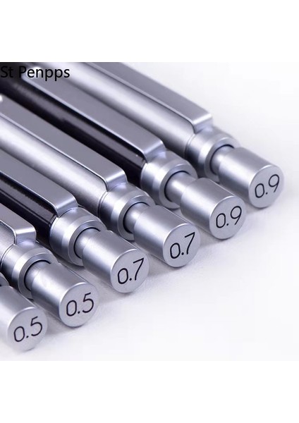 0.9mm Dolum A Metal Düşük Yerçekimi Otomatik Kalem 0.5/0.7/0.9mm Profesyonel Çizim Yazma Mekanik Kalem Kurşun Kalem Kurşun Ofis Okul Malzemeleri (Yurt Dışından)