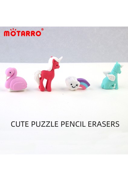 Telefon Olarak 4 Adet Kawaii Karikatür Unicorn Şekilli Silgi Kalem Kauçuk Silgi Çocuklar Için Okul Ofis Malzemeleri Hediye Kırtasiye Ödülleri (Yurt Dışından) fırsatları