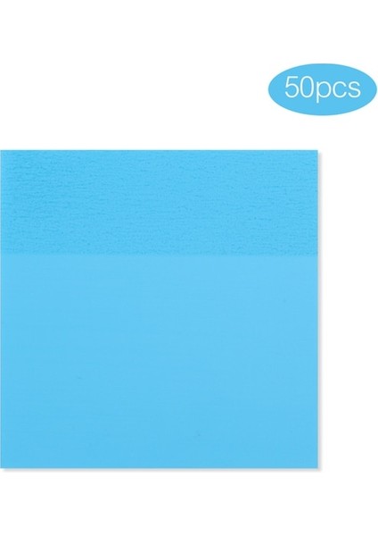 Blue-B 50 Sayfa Su Geçirmez Pet Şeffaf Yapışkan Notlar Bloknot Çıkartmalar Günlük Yapılacaklar Listesi Not Kağıdı Öğrenci Ofis Kırtasiye Için (Yurt Dışından)