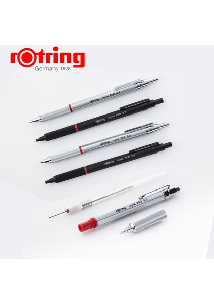 Gümüş Krom 0,5 mm Rotring Rapid Pro Mekanik Kurşun Kalem, 0,5 Mm/0,7 Mm, Gümüş Krom/mat Siyah Eskiz Çizimi Için Profesyonel Otomatik Kurşun Kalemler (Yurt Dışından) fırsatları